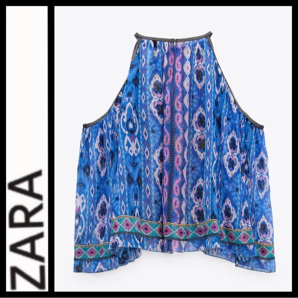 NWT Zara Halter Swing Top - Picture 8 of 11